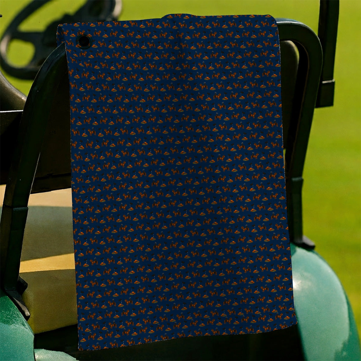 Funny Dachshund Golf Towel, Halloween Wiener Dog Pattern Golf Towels, Golf Gift for Golfer