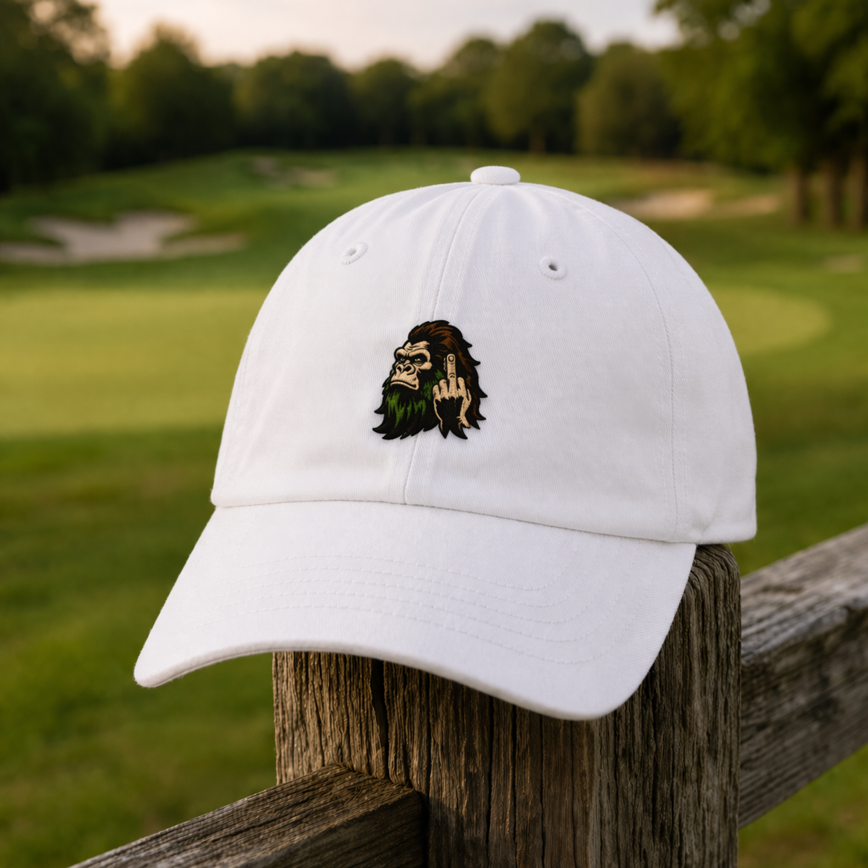 Funny Bigfoot Golf Cap, Sasquatch Golf Hat For Golfer, Golf Gift For Men