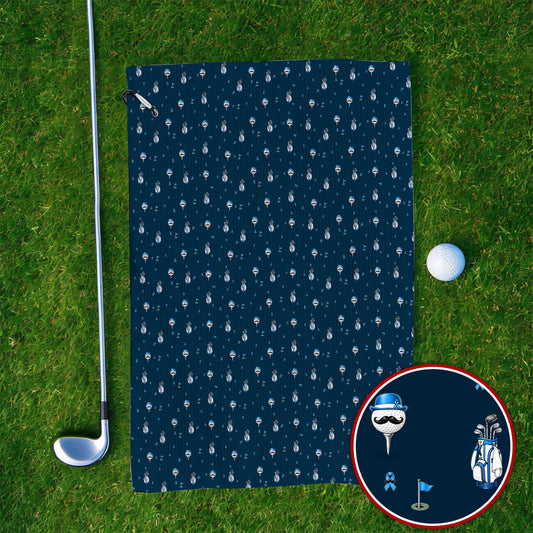 Blue Ribbon Golf Socks, Prostate Cancer Awareness Golf Sock, Golf Gift for Golfer
