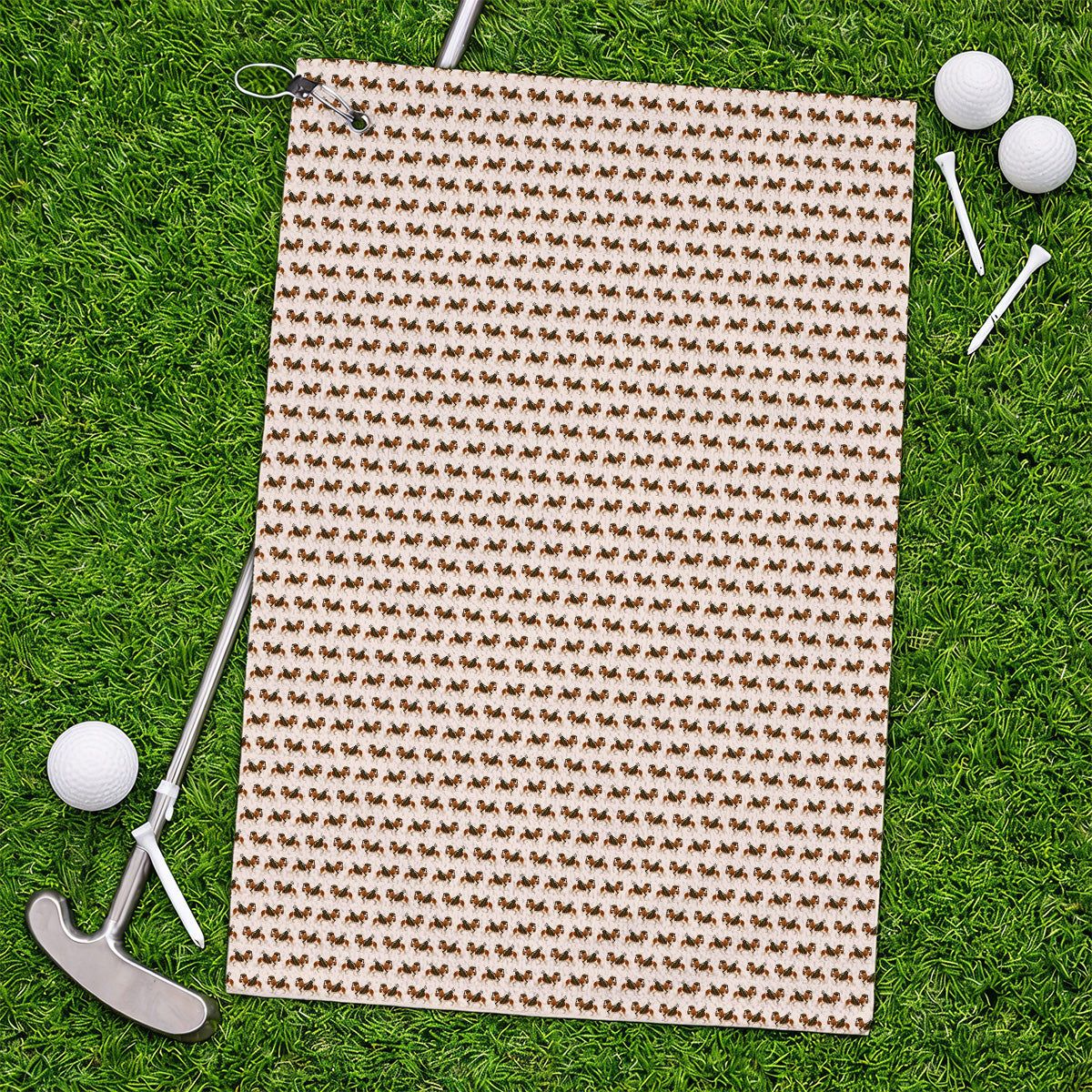 Cavalier King Charles Spaniel Golf Towel, Funny Cavalier Golf Towels, Golf Gift For Dog Lovers