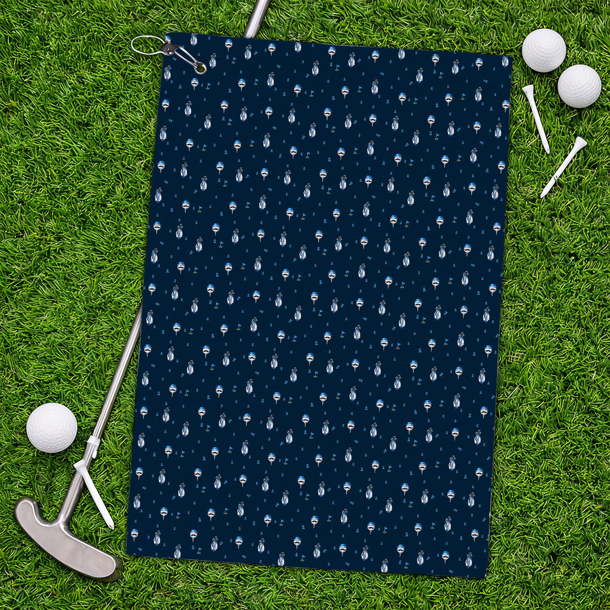 Blue Ribbon Golf Socks, Prostate Cancer Awareness Golf Sock, Golf Gift for Golfer