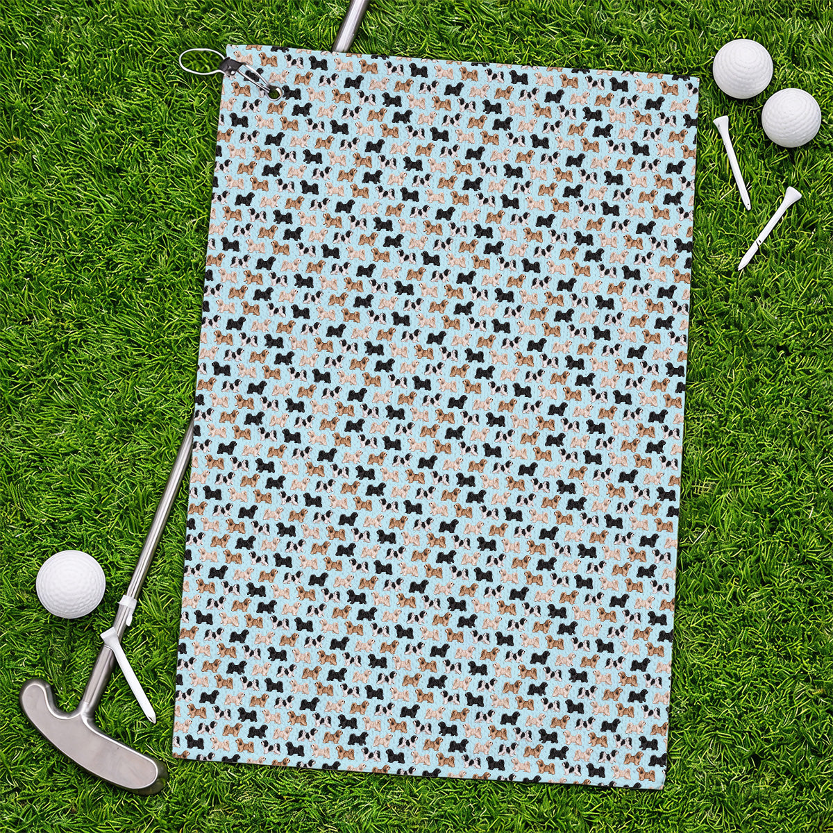 Funny Havanese Golf Towels, Havanese Dog Pattern Golf Towel, Golf Gift For Golfers