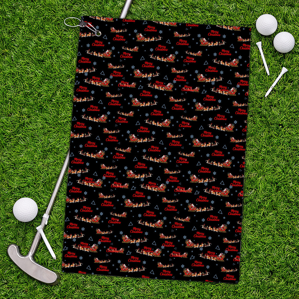 Corgi Christmas Pattern Golf Towels, Funny Corgi Golf Towel, Xmas Golf Gift For Golfers
