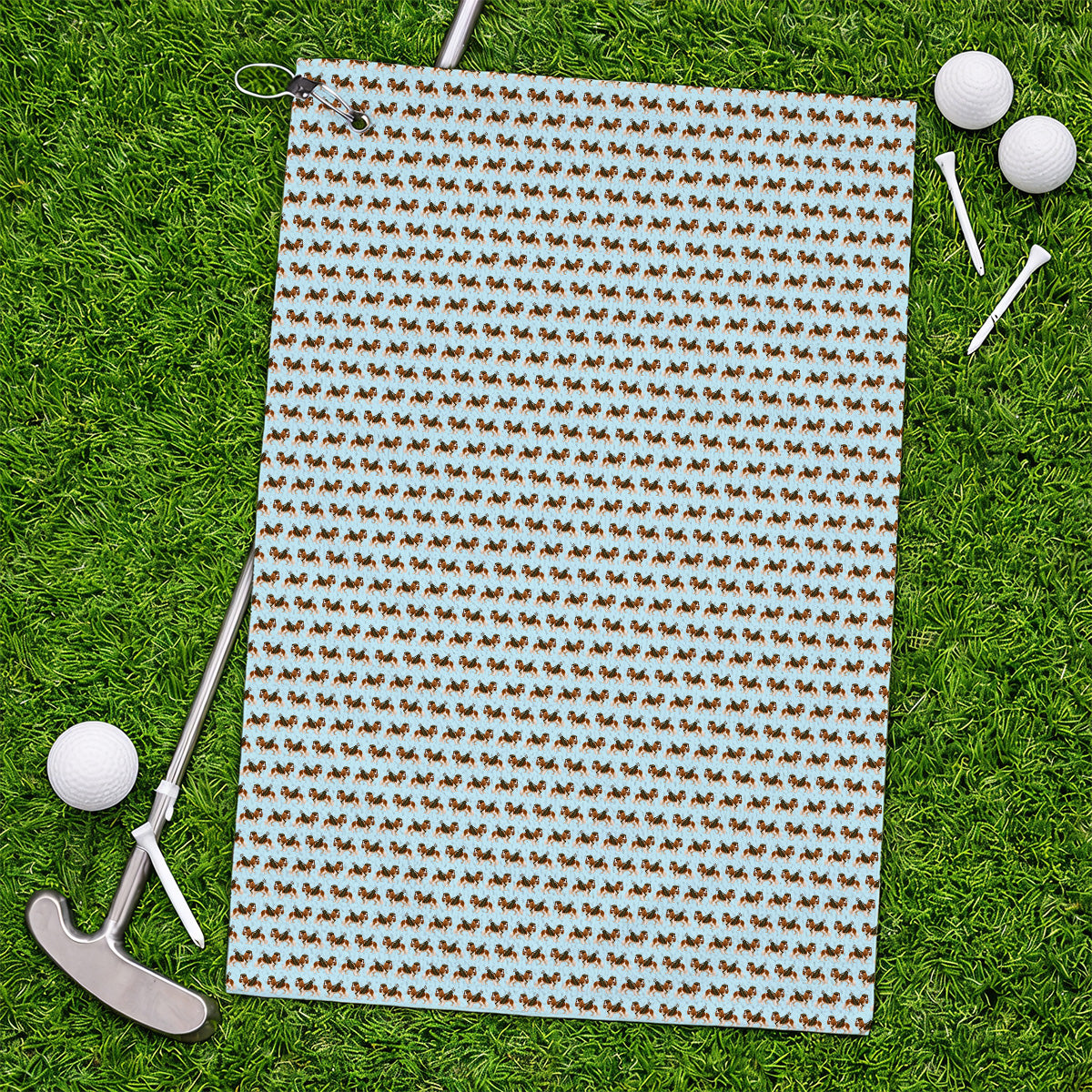Cavalier King Charles Spaniel Golf Towel, Funny Cavalier Golf Towels, Golf Gift For Dog Lovers