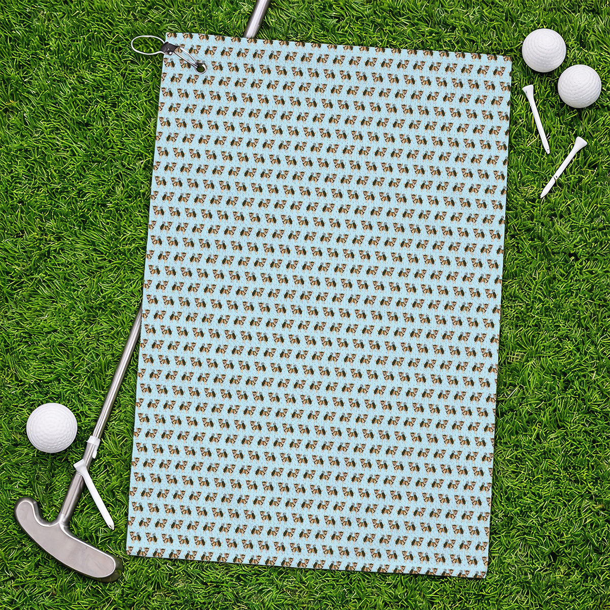 Crazy Chihuahua Golf Towel, Cute Chihuahua Golf Pattern Towels for Dog Lovers, Golf Gift For Golfer