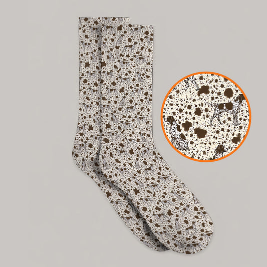 German Shorthaired Pointer Golf Socks, Pointer Pattern Golf Sock, Crazy Golf Gift For Golfer
