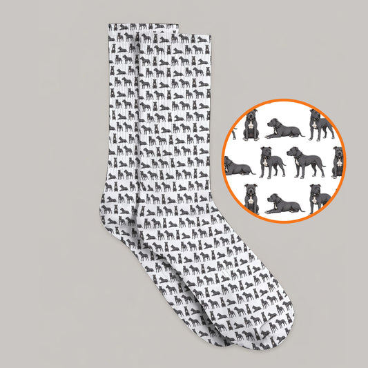 Pit Bull Golf Socks, Pit Bull Pattern Golf Sock for Dog Lovers, Golf Gift For Golfer