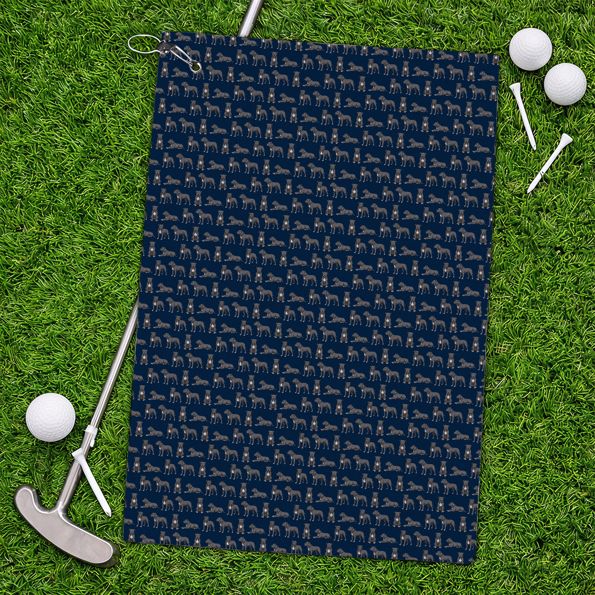 Cane Corso Golf Towels, Cane Corso Pattern Golf Towel for Dog Lovers, Golf Gift For Golfer