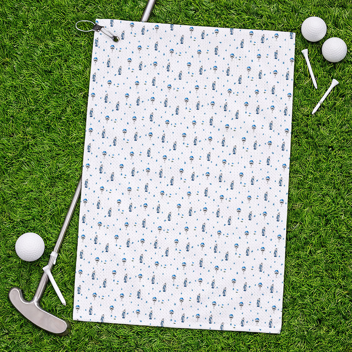 Blue Ribbon Golf Socks, Prostate Cancer Awareness Golf Sock, Golf Gift for Golfer