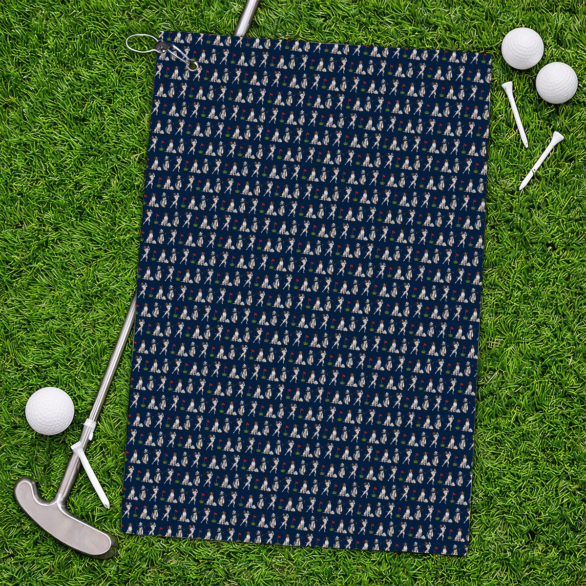 German Shorthaired Pointer Golf Towel, Funny Pattern Golf Towels, Golf Gift For Golfer
