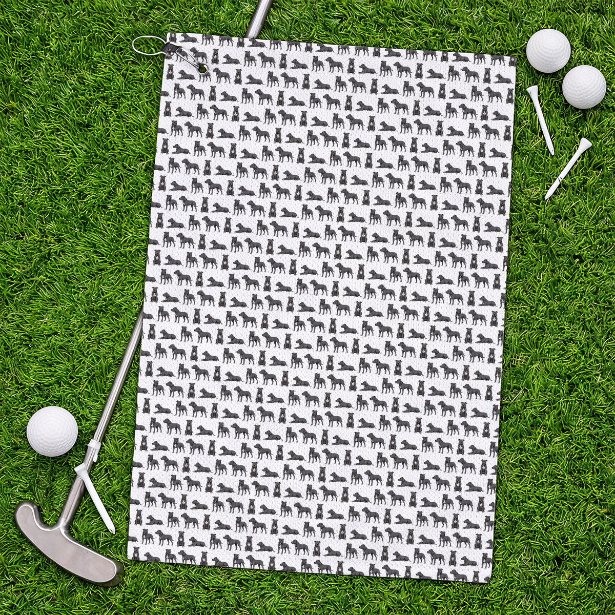 Cane Corso Golf Towels, Cane Corso Pattern Golf Towel for Dog Lovers, Golf Gift For Golfer