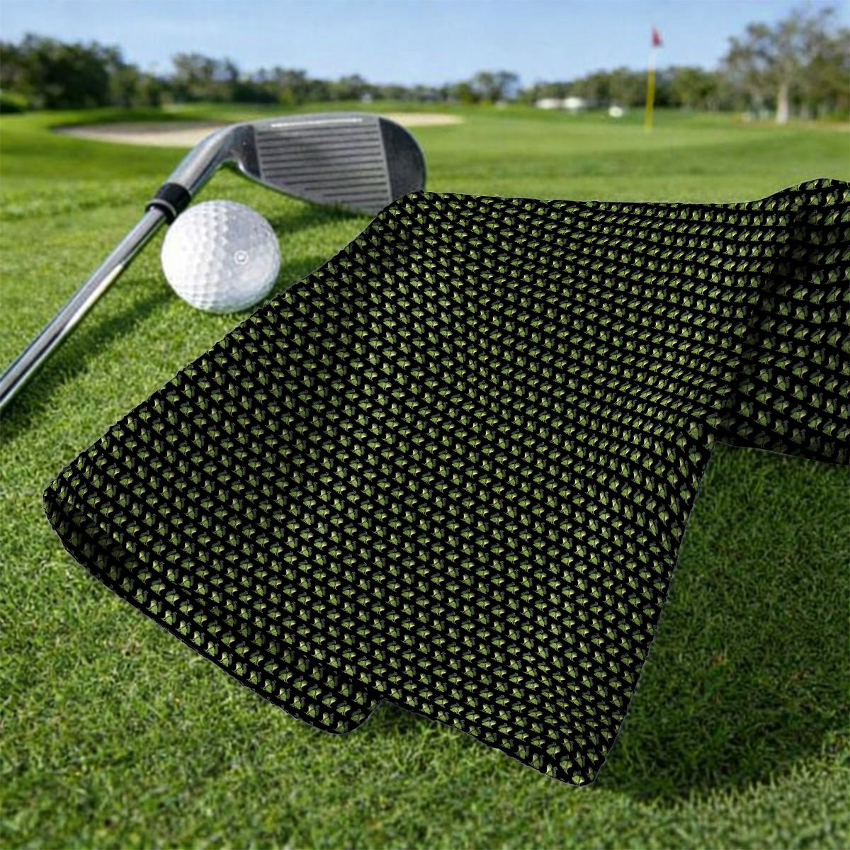 Funny Frog Golf Towels, Cute Frog Pattern Golf Towel, Unique Golf Gift For Golfer