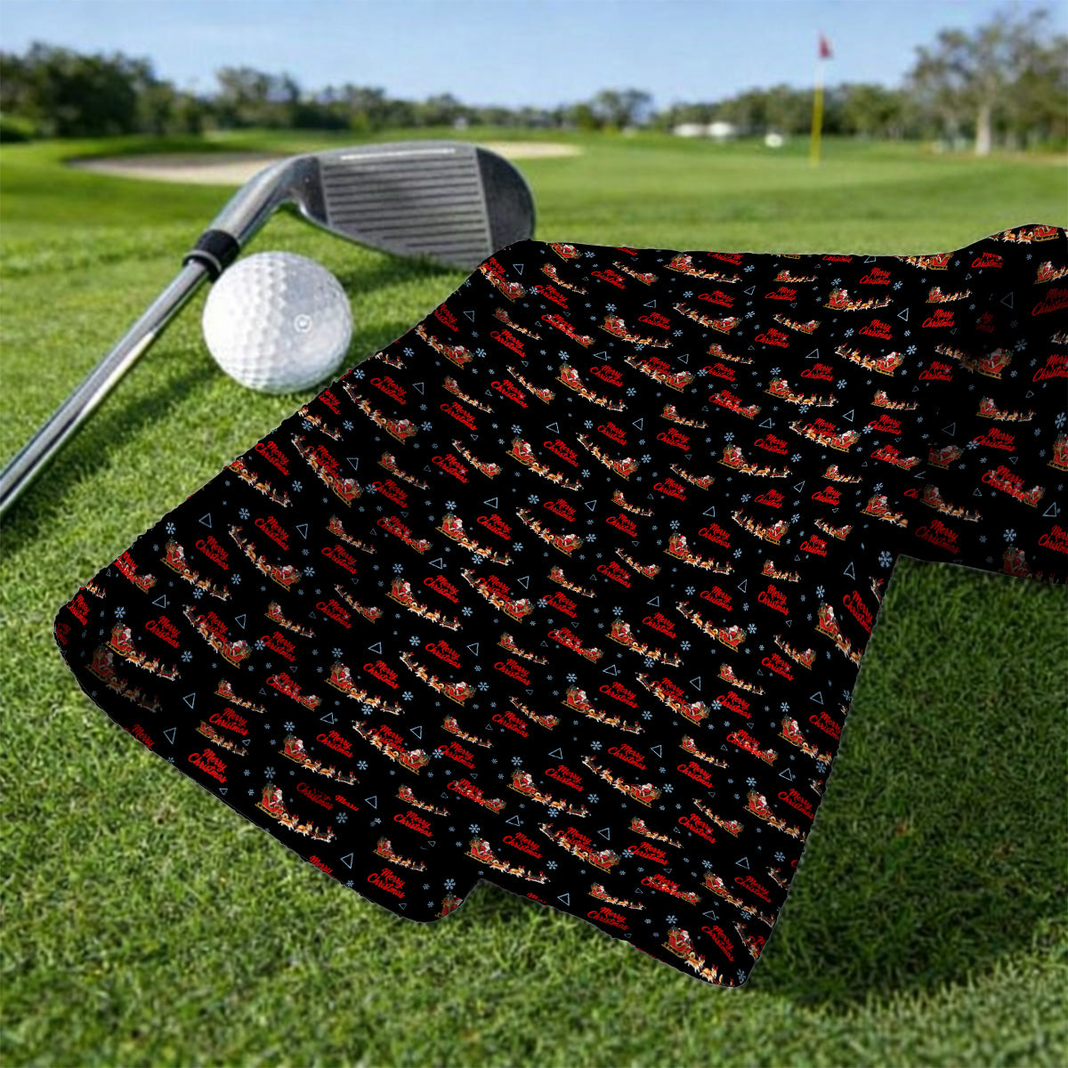 Corgi Christmas Pattern Golf Towels, Funny Corgi Golf Towel, Xmas Golf Gift For Golfers