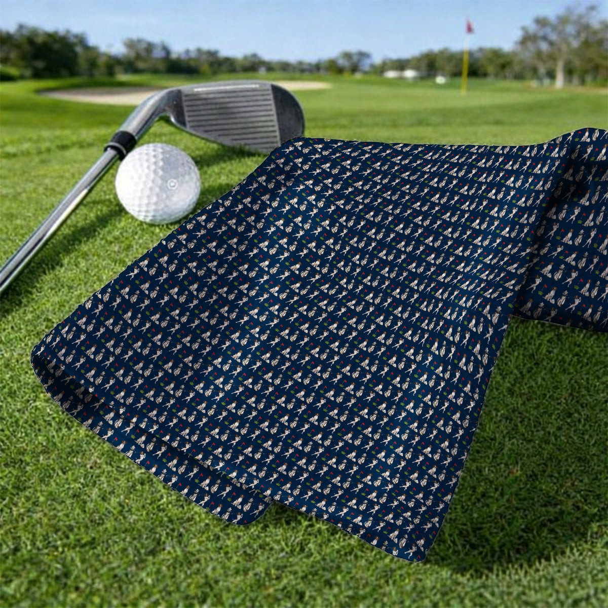 German Shorthaired Pointer Golf Towel, Funny Pattern Golf Towels, Golf Gift For Golfer