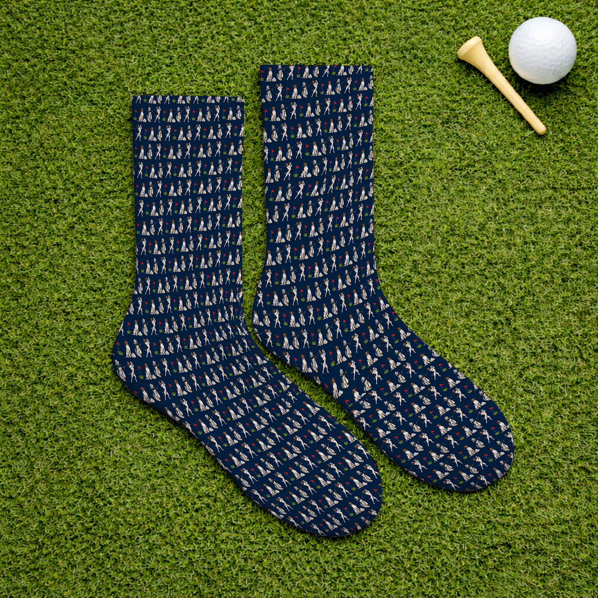 German Shorthaired Pointer Golf Socks, Funny Pattern Golf Sock, Golf Gift For Golfer