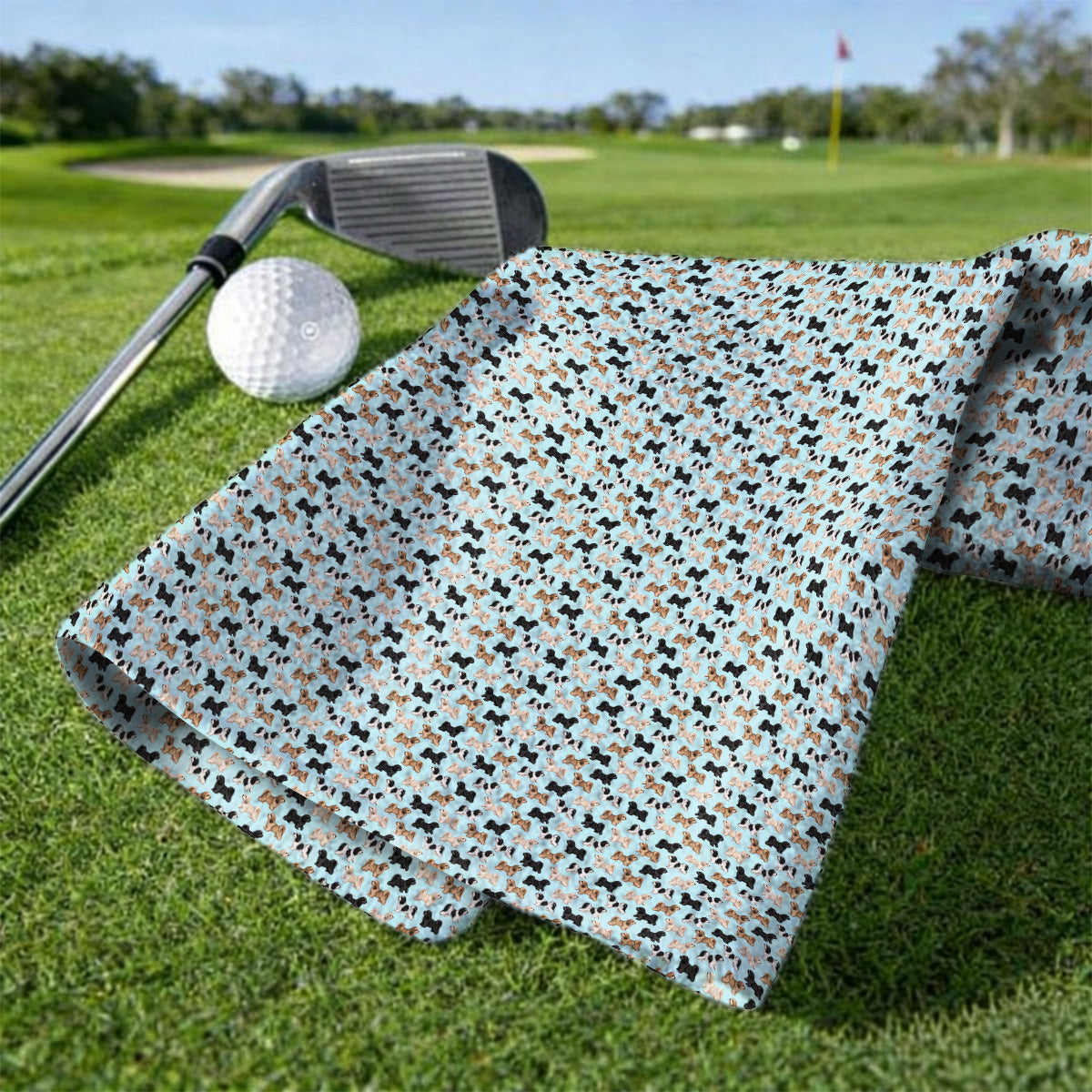 Funny Havanese Golf Towels, Havanese Dog Pattern Golf Towel, Golf Gift For Golfers