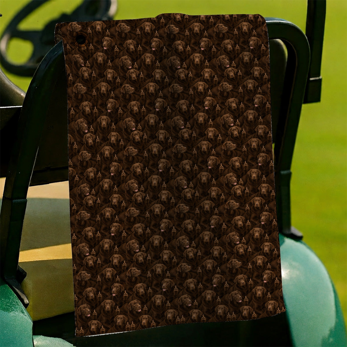 Funny Labrador Golf Towels, Lab Dog Pattern Golf Towel, Crazy Golf Gift For Golfer