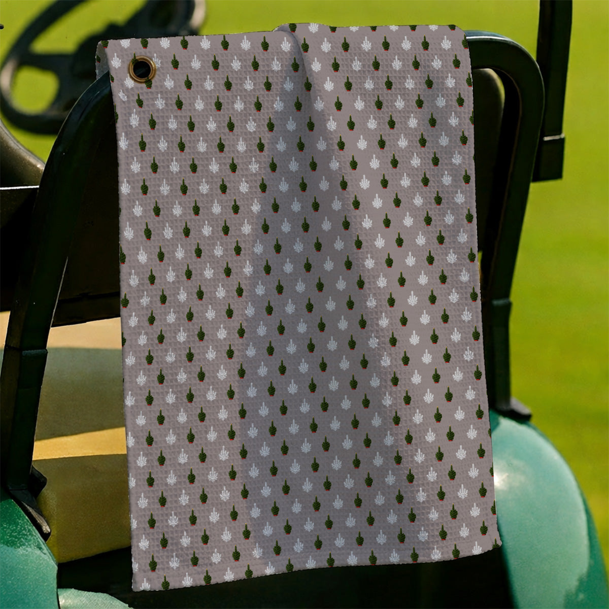 Christmas Tree Pattern Golf Towels, Xmas Golf Towel, Funny Golf Gift For Golfer
