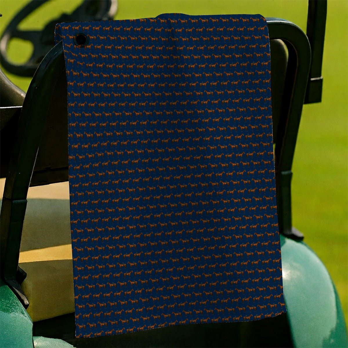 American Quarter Horse Golf Towels, Crazy Horse Pattern Golf Towel, Western Horse Gift for Golfers