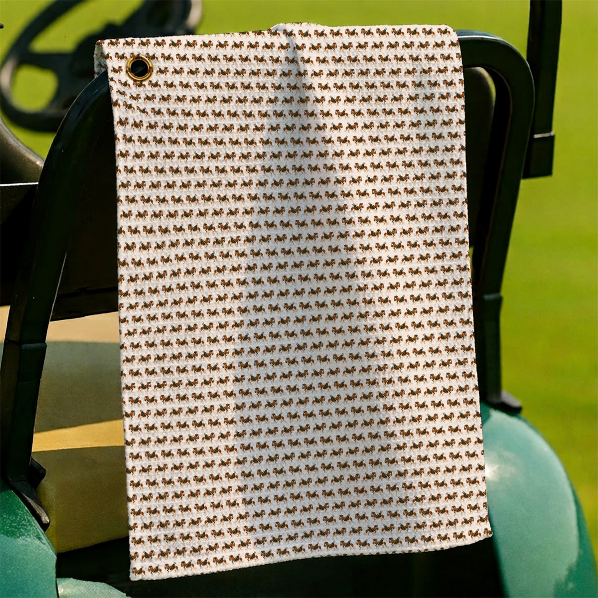 Cavalier King Charles Spaniel Golf Towel, Funny Cavalier Golf Towels, Golf Gift For Dog Lovers