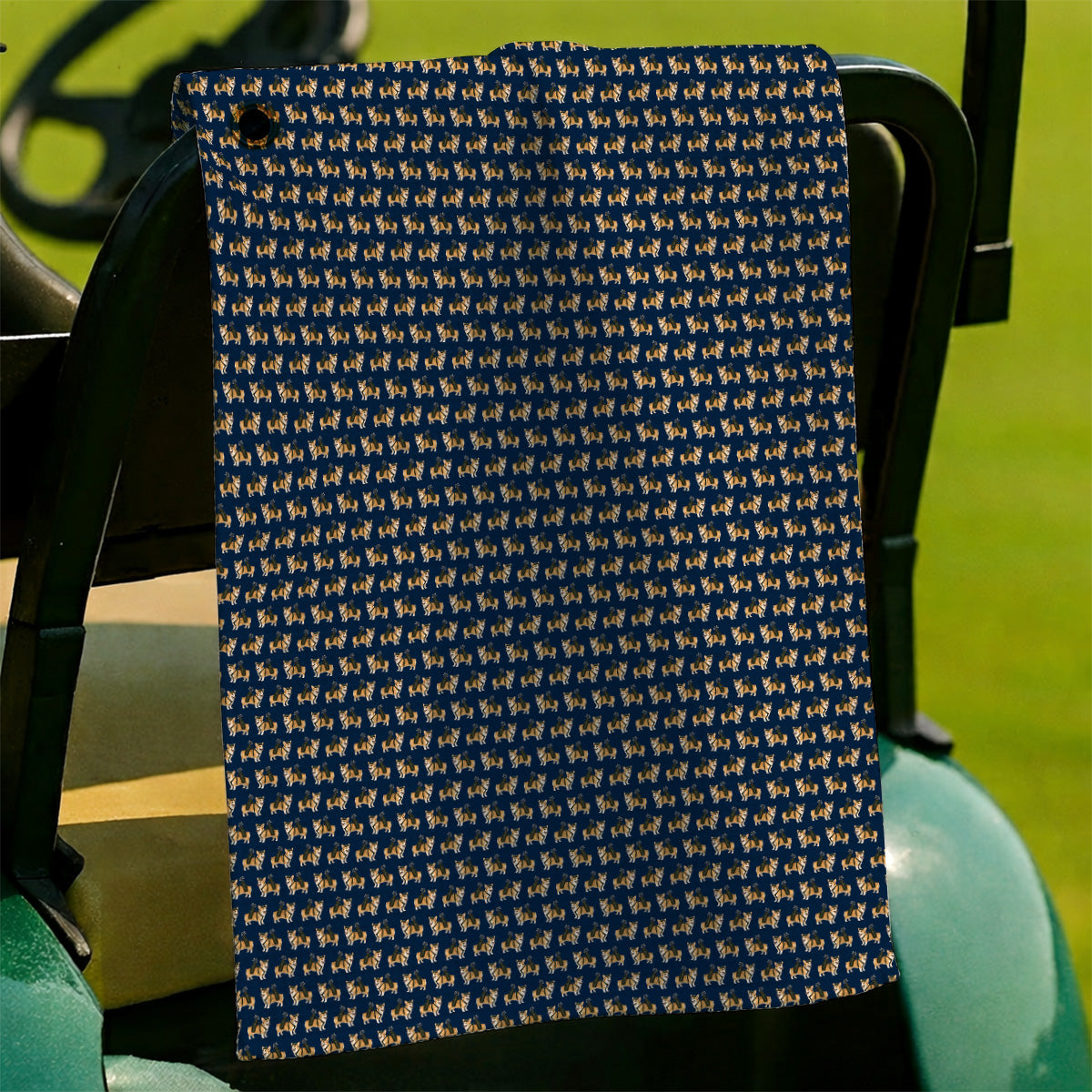 Funny Corgi Golf Towels For Golfer, Corgi Pattern Golf Towel, Dog Lover Golf Gift
