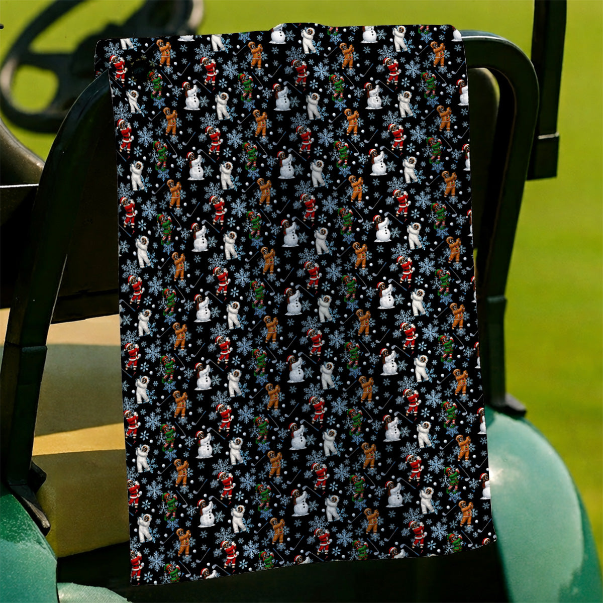 Boxer Christmas Pattern Golf Polos, Funny Holiday Boxer Golfer Shirt, Christmas Golf Gift for Dog Lovers