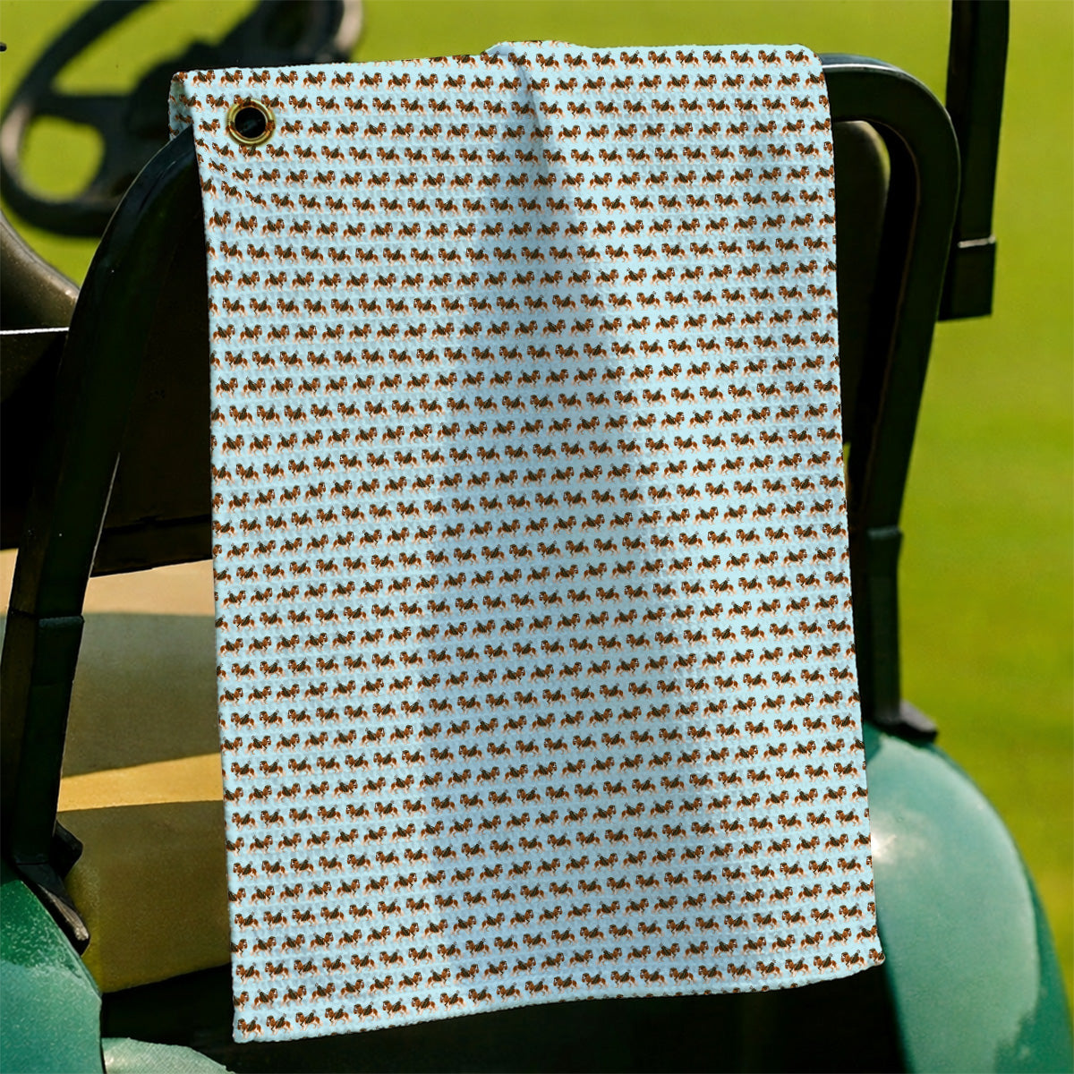 Cavalier King Charles Spaniel Golf Towel, Funny Cavalier Golf Towels, Golf Gift For Dog Lovers