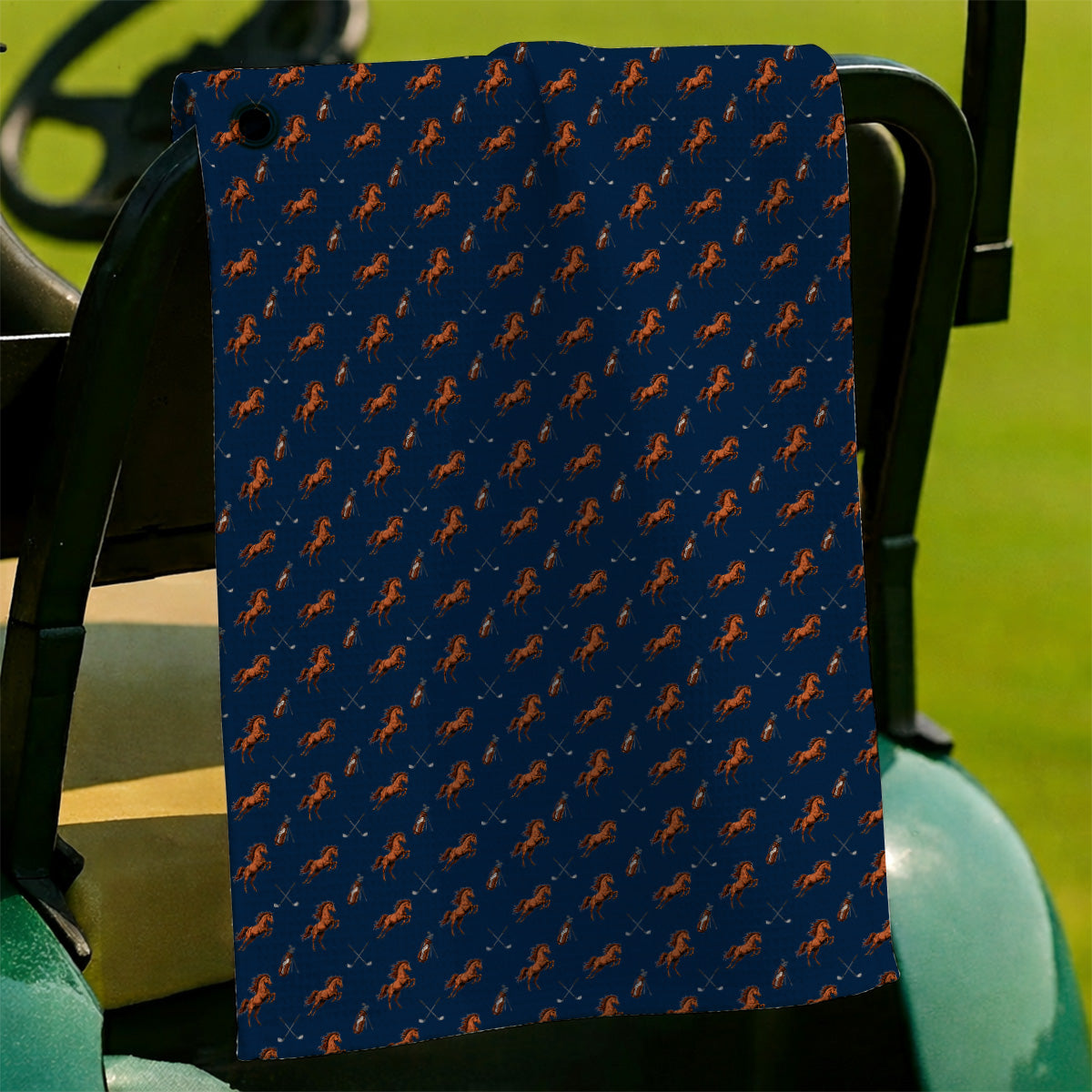 American Quarter Horse Golf Towels, Horse Pattern Golf Towel for Equestrian Lovers, Western Horse Golf Gift for Golfers