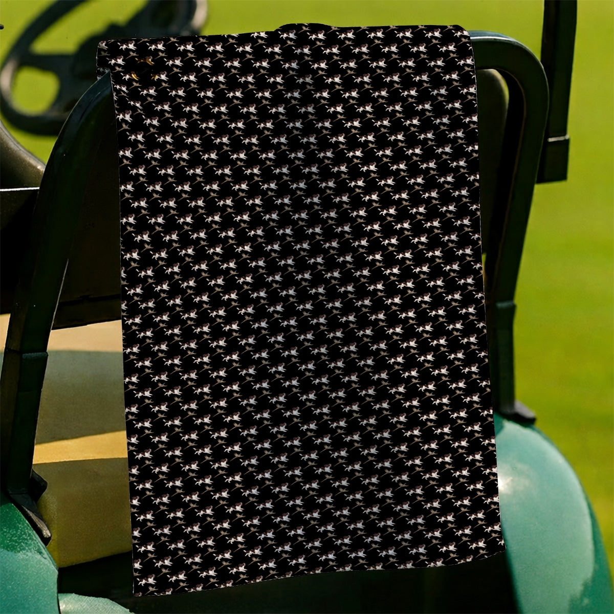 English Springer Spaniel Golf Towels, Crazy Dog Pattern Golf Towel, Golf Gift For Golfers
