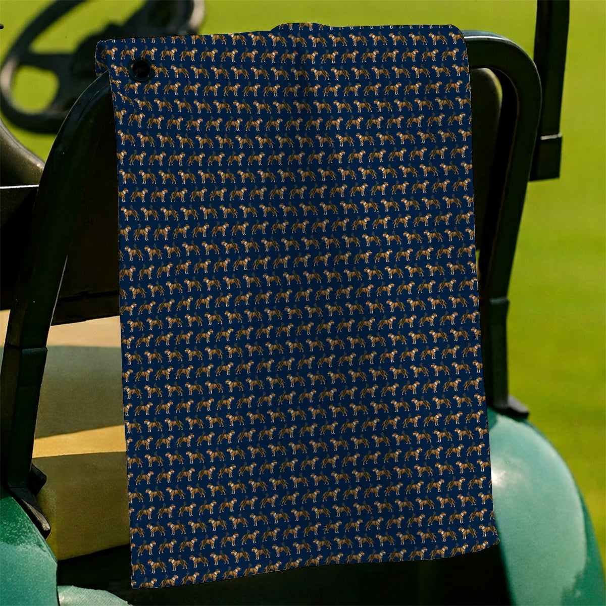 Funny Pit Bull Terrier Golf Towel, Pit Bull Pattern Golf Towels, Golf Gift for Dog Lovers