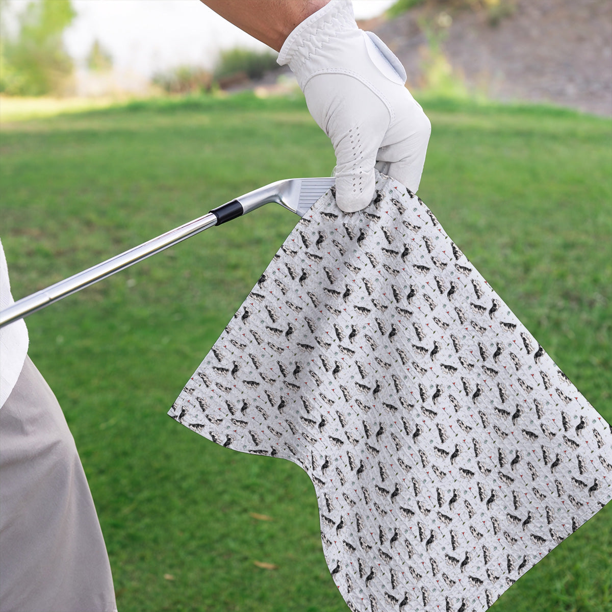 Crazy Husky Golf Towle, Husky Sibir Pattern Golf Towles For Dog Lover, Golf Gift For Golfer