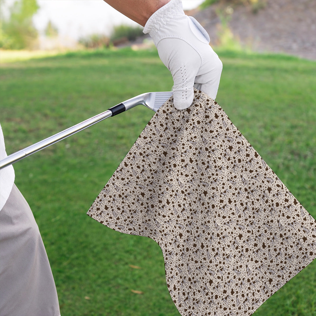 German Shorthaired Pointer Golf Towel, Pointer Pattern Golf Towels, Crazy Golf Gift For Golfer