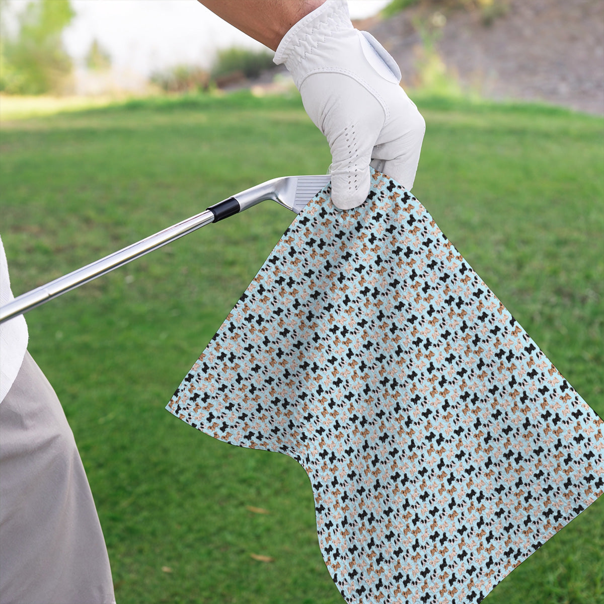 Funny Havanese Golf Towels, Havanese Dog Pattern Golf Towel, Golf Gift For Golfers