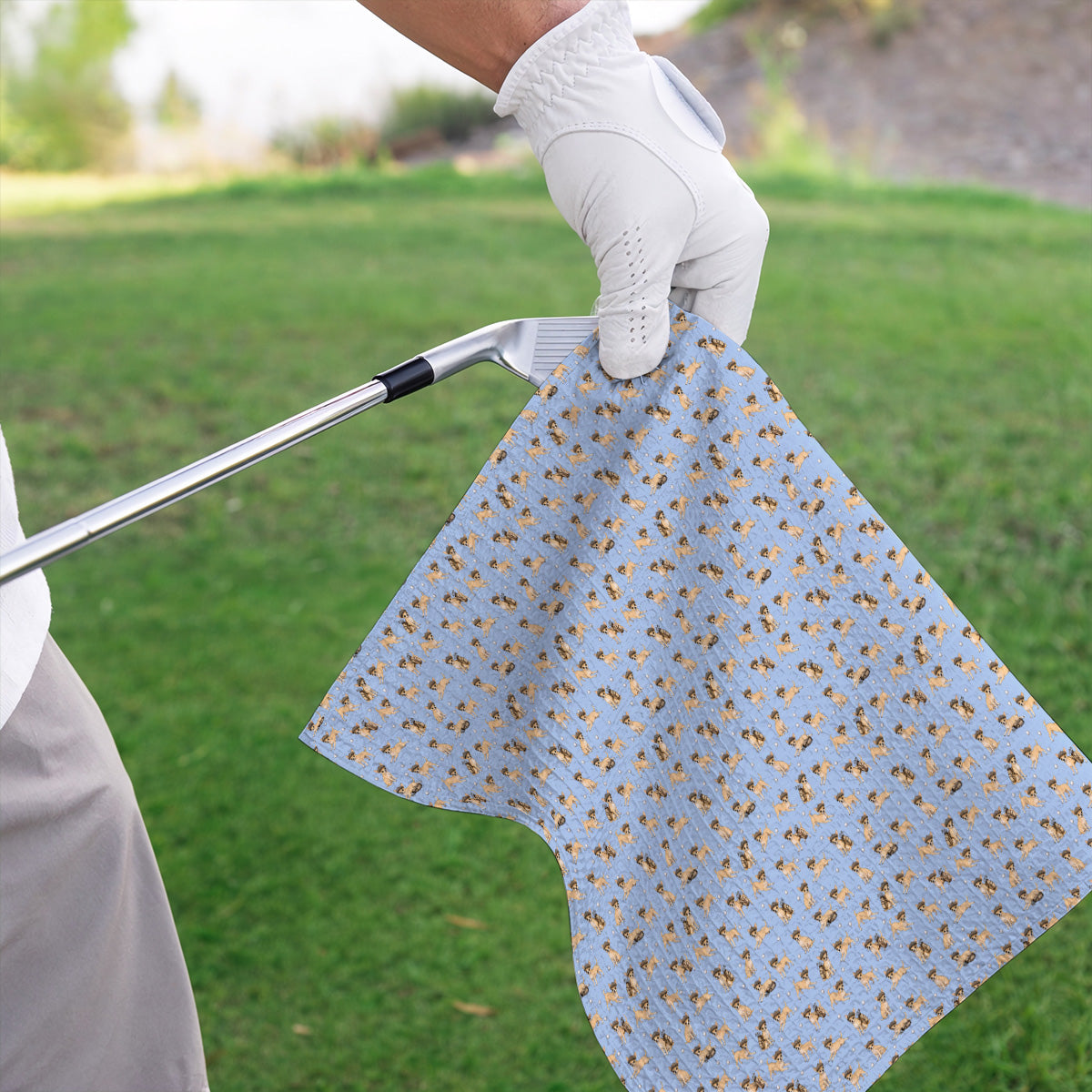 Funny Chihuahua Golf Towel, Cute Chihuahua Pattern Golf Towels for Dog Lovers, Golf Gift For Golfer