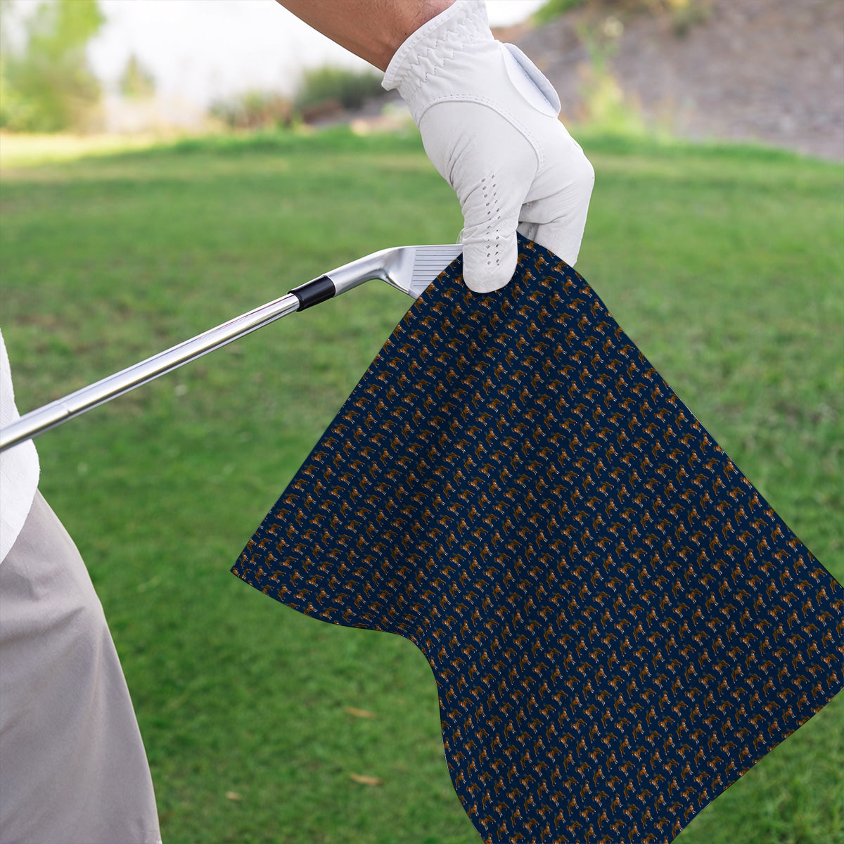 Boxer Dog Golf Towel, Boxer Pattern Golf Towels for Golfer, Golf Gift For Dog Owners