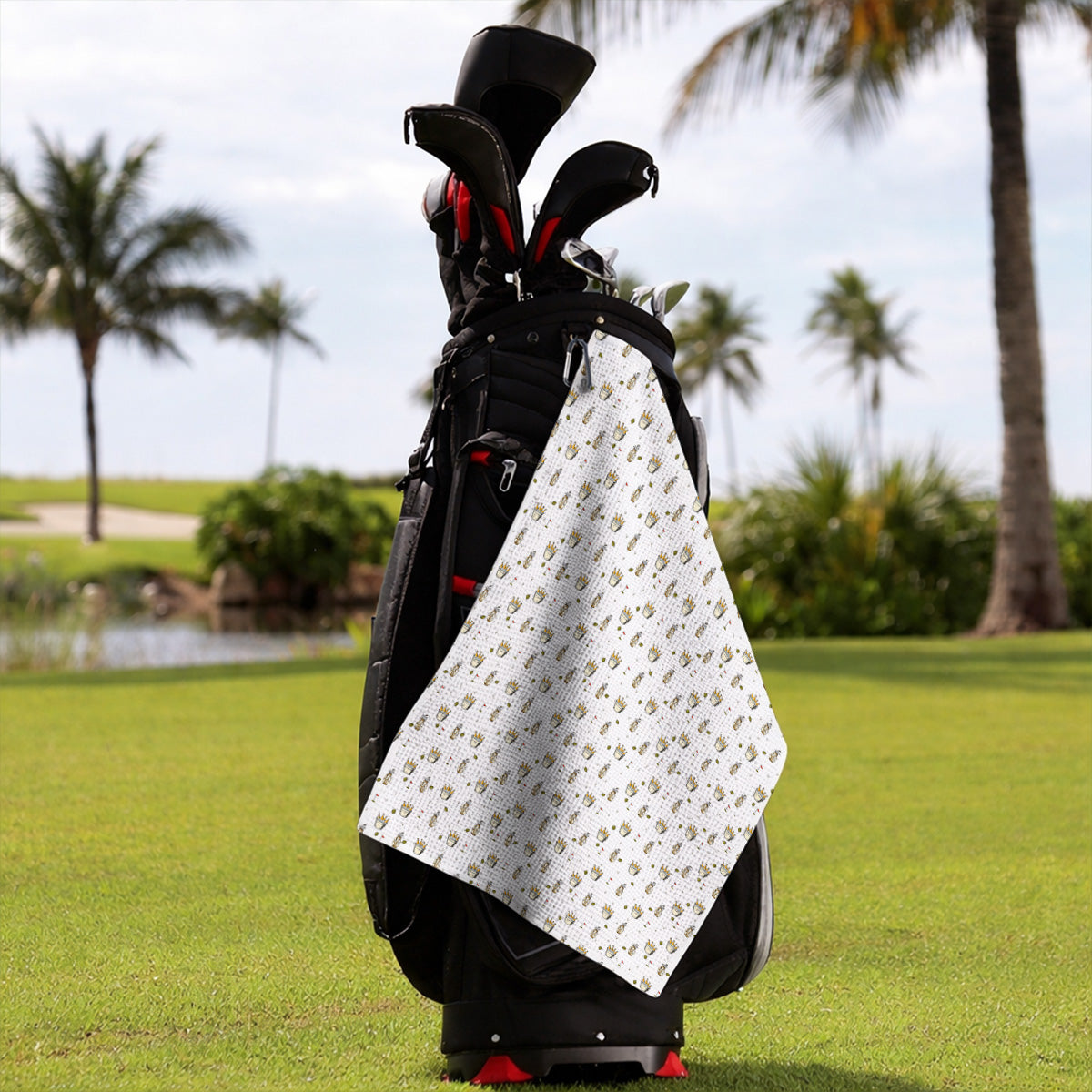 Crazy Beer Pattern Golf Towels, Beers Golf Towel, Golf Gift For Golfer