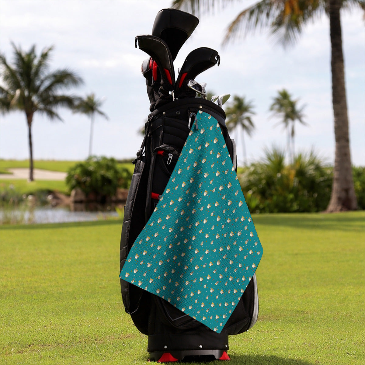 Crazy Beer Pattern Golf Towels, Beers Golf Towel, Golf Gift For Golfer