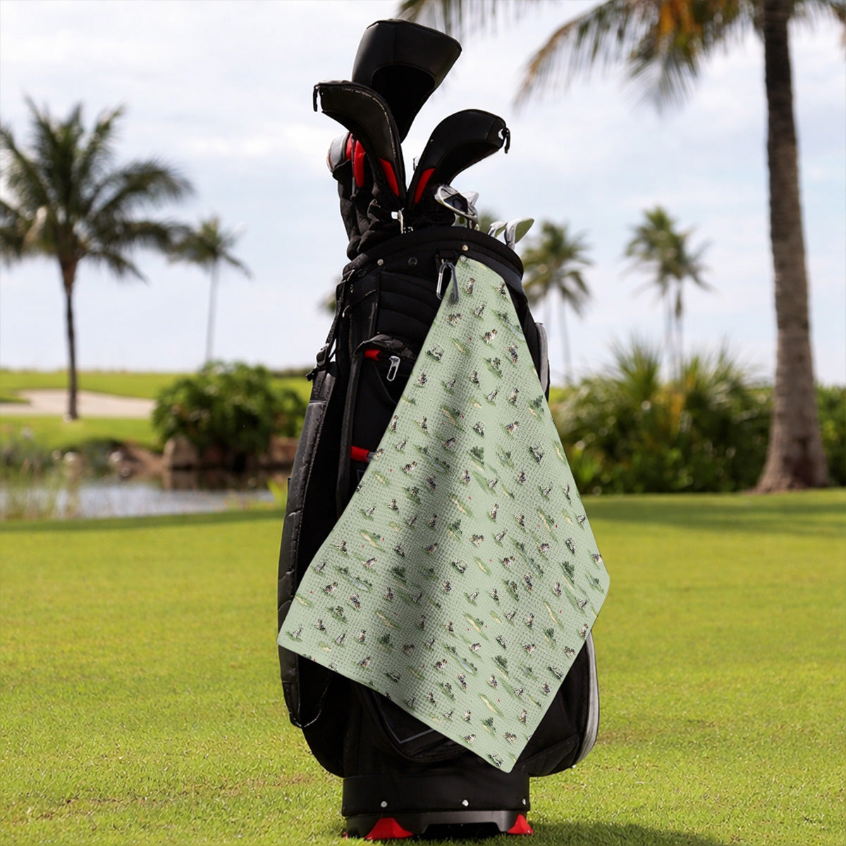 Australian Shepherd Golf Towel, Aussie Dog Pattern Golf Towels, Funny Golf Gift For Golfer