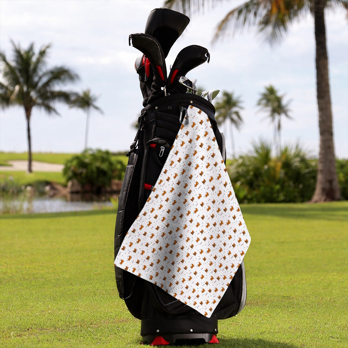Highland Cow Swing Towels, Highland Cow Golfer Towel, Crazy Golf Gift For Golfer