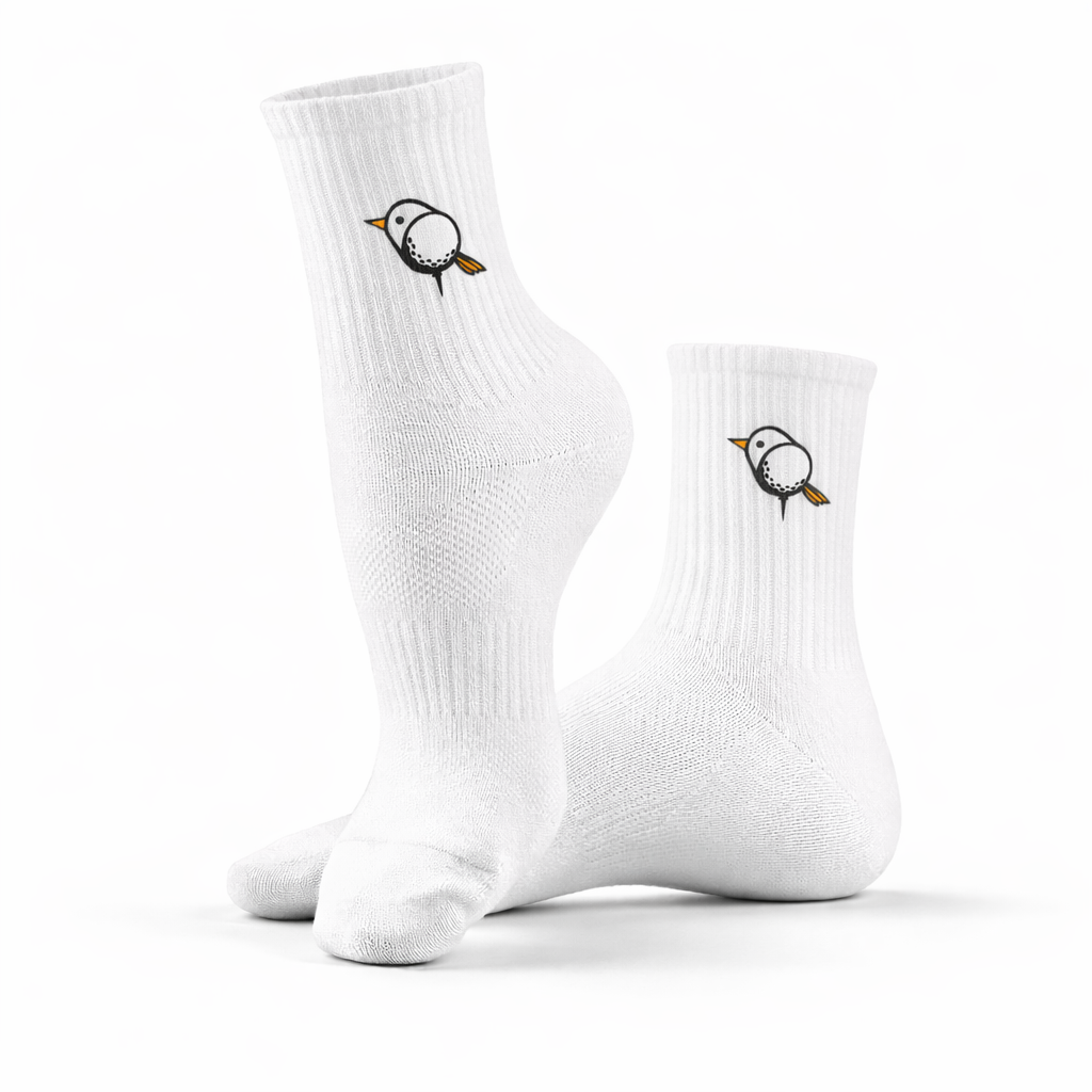 Birdie Golf Crew Socks, Premium Golf Sock, Crazy Golf Gift For Golfer