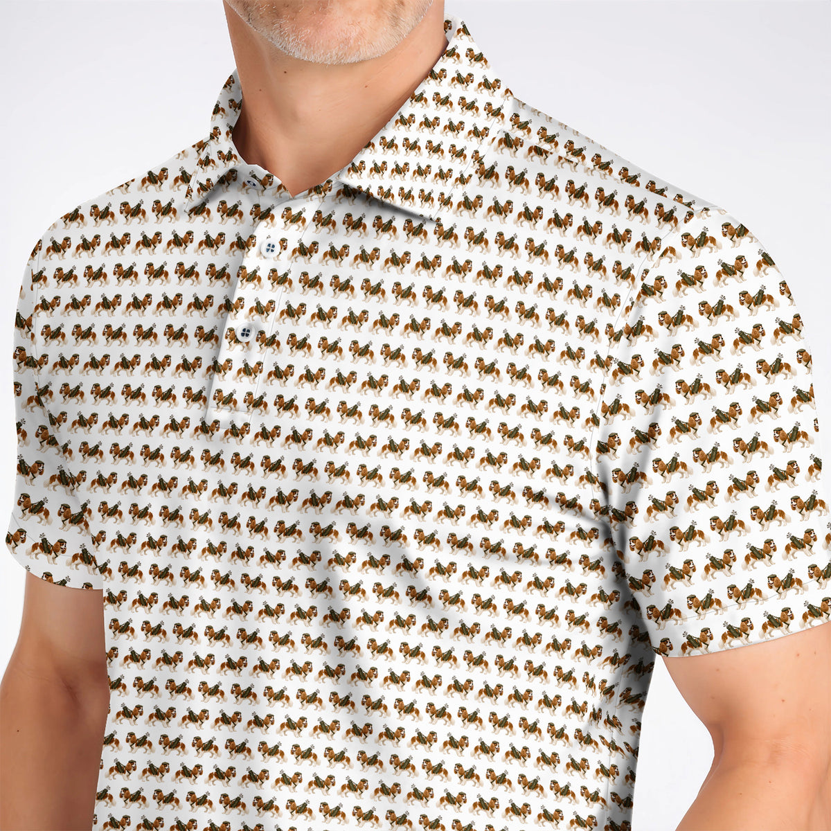 Cavalier King Charles Spaniel Golf Polos, Funny Cavalier Golf Shirt, Golf Gift For Dog Lovers