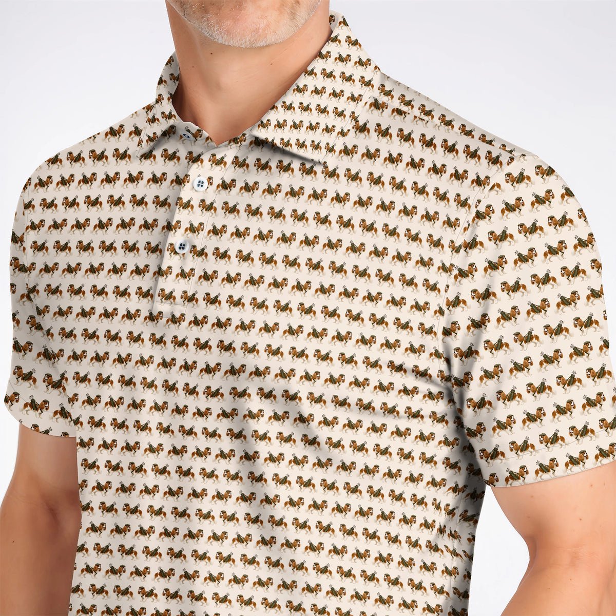 Cavalier King Charles Spaniel Golf Polos, Funny Cavalier Golf Shirt, Golf Gift For Dog Lovers